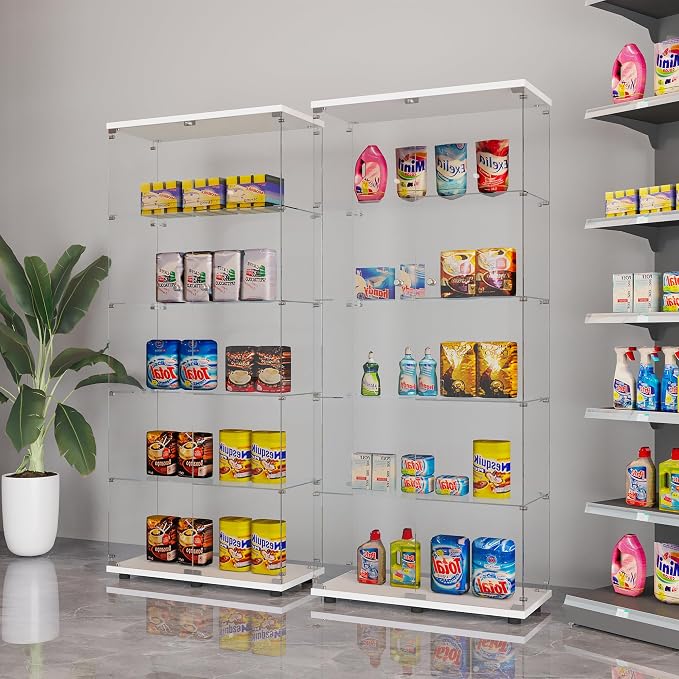 LFT HUIMEI2Y Glass Display Cabinet 5-Shelf - Image 8