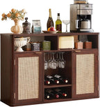 Lerliuo Rattan Wine Cabinet by Lerliuo