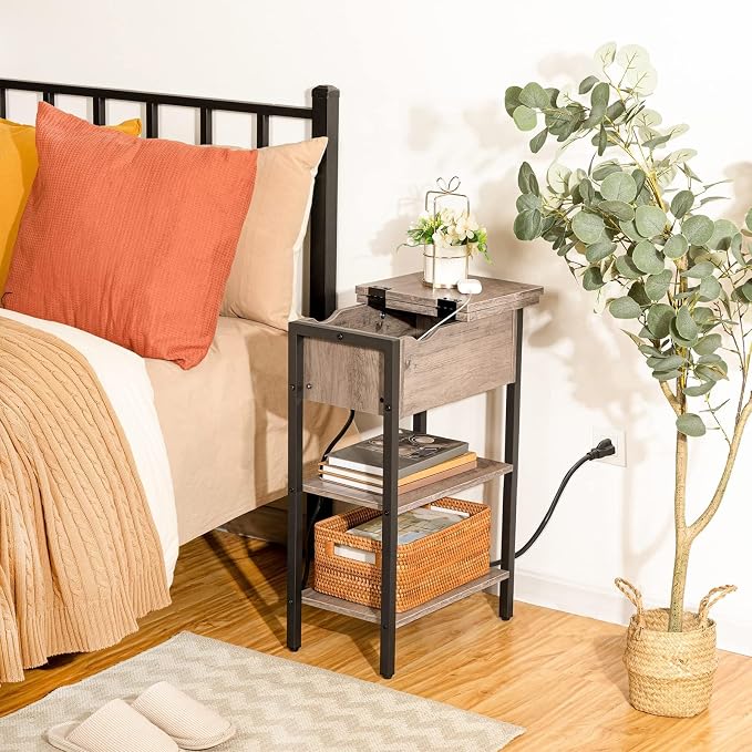 HOOBRO Side Table, Flip End Table - Image 5