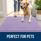 OLANLY Dog Door Mat for Muddy Paws 47x20, Super Absorbent Chenille Mud Mat | - Image 6