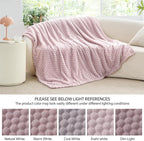 BEDELITE Lotus Pink Throw Blanket - Image 7