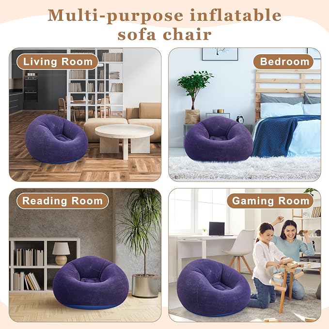Realspring 6 9 12 Pcs Inflatable Bean Bag Chairs - Image 6