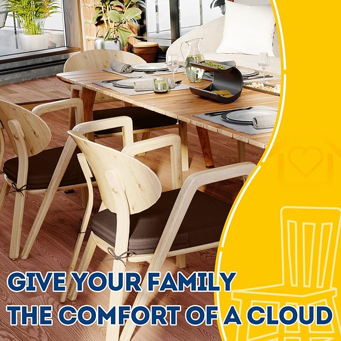 AAAAAcessories D-Shaped Chair Cushions, Machine-Washable Cover - Image 6