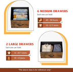 WLIVE 8 Drawer Dresser for Bedroom, Fabric Dresser - Image 4