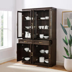 Crosley Furniture Stanton 2-Piece Glass Door Kitchen Storage Pantry Cabinet - Image 8
