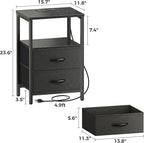 Huuger Nightstands Set of 2, End Tables - Image 3