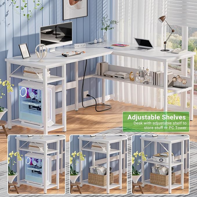 Unikito Reversible L Shaped Computer Desk - Image 7