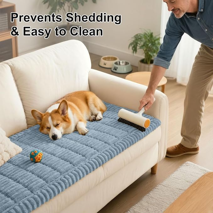 Smiry Couch Cover for Dogs, Non Slip Washable Sofa Protector for Pets | Soft - Image 8