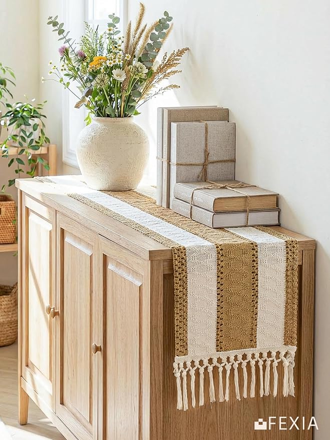FEXIA Boho Table Runner with Tassels - Image 8