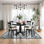 Lahome Moroccan Washable Living Room Rug, 5x8 Rugs - Image 3
