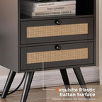 SUPERJARE 2 Drawer Night Stand - Image 6