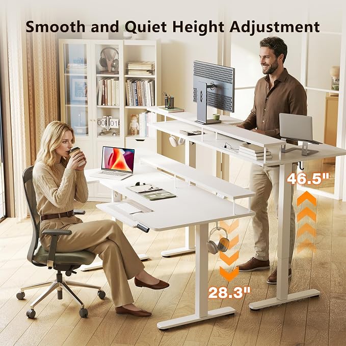 OffiGo U Shaped Electric Standing Desk - Image 4