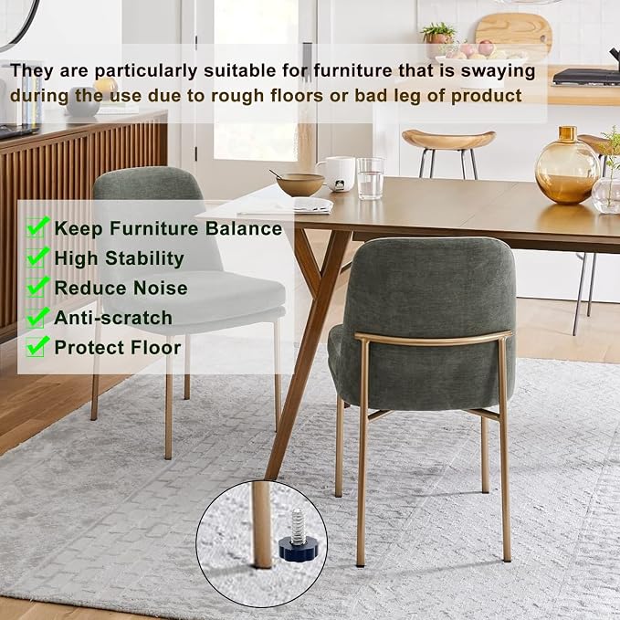 WAFJAMF 24 PCS 5/16‘’ UNC Thread Adjustable Furniture Levelers Screw in Threaded - Image 4