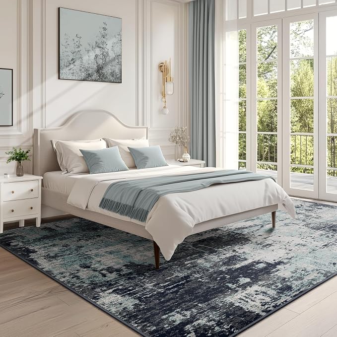 RELEANY Washable 5'x8' Abstract Area Rug - Image 3