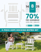 SERWALL Outdoor Rocking Chairs Set of 2 - Image 5
