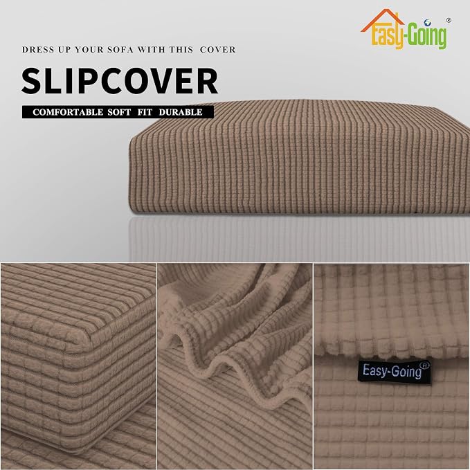 Easy-Going Stretch 1 Piece Oversized Couch Cushion Cover - Image 3