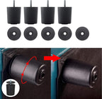 H&B Luxuries Tufted Leather Square Flip Top Storage Ottoman Cube Foot Rest - Image 5