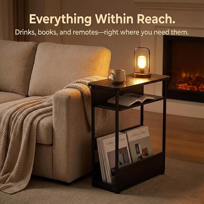 Narrow Side Table, 3-Tier Slim End Table - Image 6