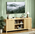 VINGLI 57.8" TV Stand for 70 Inch TV, Mid Century Modern Media Console by VINGLI