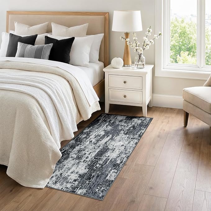RELEANY Washable Runner 3'x6' Abstract Area Rug - Image 3