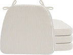 AAAAAcessories D-Shaped Chair Cushions, Machine-Washable Cover, Natural Sand by AAAAAcessories