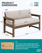 SERWALL HDPE Outdoor Loveseat - Image 5