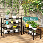 viewcare 4-Tier Black Bamboo Shoe Rack - Image 6