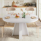 iPormis 43.3in-59in Extendable Round Dining Table - Image 3