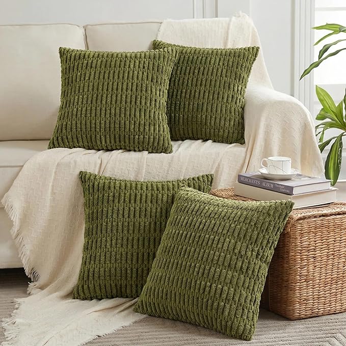 Fancy Homi 4 Packs Decorative Throw Pillow Covers by Fancy+Homi