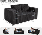 Modular Sectional Sofa 2 Seater Loveseat Modular Couch - Image 2