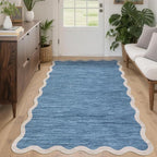 GarveeHome Scalloped Area Rug 4x6 Washable Rug Non Slip - Image 9