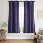 Purple Curtains 63 Inches Long 2 Panel Sets by Nanspring