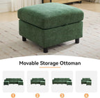 WUTUTUEE 58”Modular Sectional Loveseat Sofa, Modern Love Seat 2 Seater Sofa - Image 7