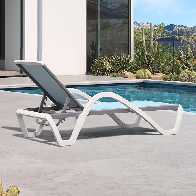 PURPLE LEAF Patio Chaise Lounge Chair - Image 3