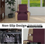 Easy-Going Reversible Couch Cover, Recliner 22 in, Wine/Beige | Machine - Image 3