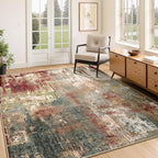 RELEANY Washable 4'x6' Abstract Area Rug by RELEANY
