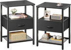 Huuger Nightstand Set of 2, Night Stand by Huuger