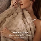 Bedsure 3D Fleece Bubble Blanket - Image 2
