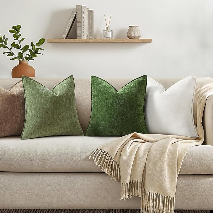 decorUhome Summer Couch Euro Sham Throw Pillow Covers 22x22 Set of 2, - Image 4