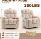 Massage Rocking Recliner Chair, Ergonomic Recliners Sofa - Image 2