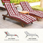 Outdoor Chaise Lounge Chair Cushion Waterproof 74.4 x 22 x 4.7 Inches Memory - Image 6