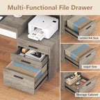 YOMILUVE Executive Computer Desk - Image 5
