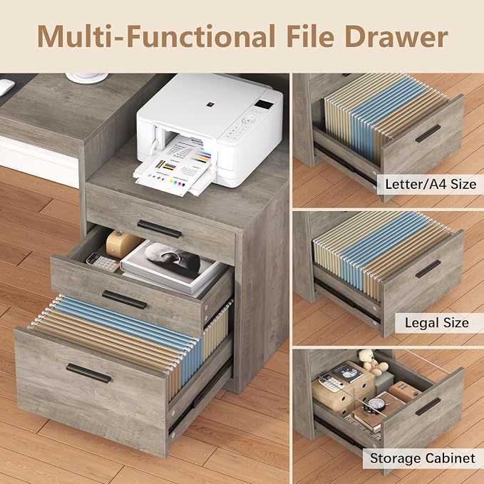 YOMILUVE Executive Computer Desk - Image 5