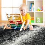 4x6 Black and White Fluffy Soft Area Rug Non-Slip - Image 6
