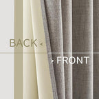 MIULEE 100% Blackout Linen Curtains - Image 6