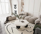 35.03" Cloud Coffee Table for Living Room Unique Coffee Table Modern Low Coffee - Image 6