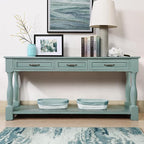 Knocbel Long Antique Entry Console Table - Image 6