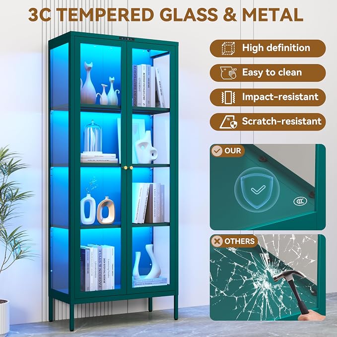 Polup Glass Display Cabinet - Image 5