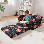 MeMoreCool Folding Kids Couch – 2-in-1 Toddler Sofa Bed, Lounge Chair - Image 2