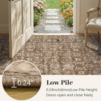 4x6 Ft Area Rugs for Living Room, Soft Non-Slip Machine Washable Rug, Vintage - Image 8
